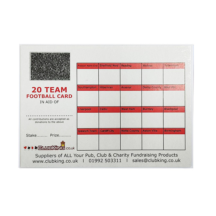 20 Team Football Cards